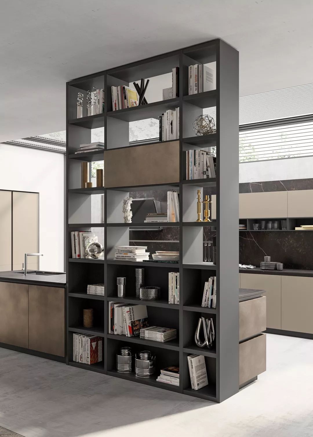 开放式厨房设计美学与实用兼具-57