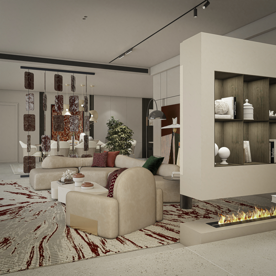 Burgundy Balance – Minimalist with a Bold Twist-8