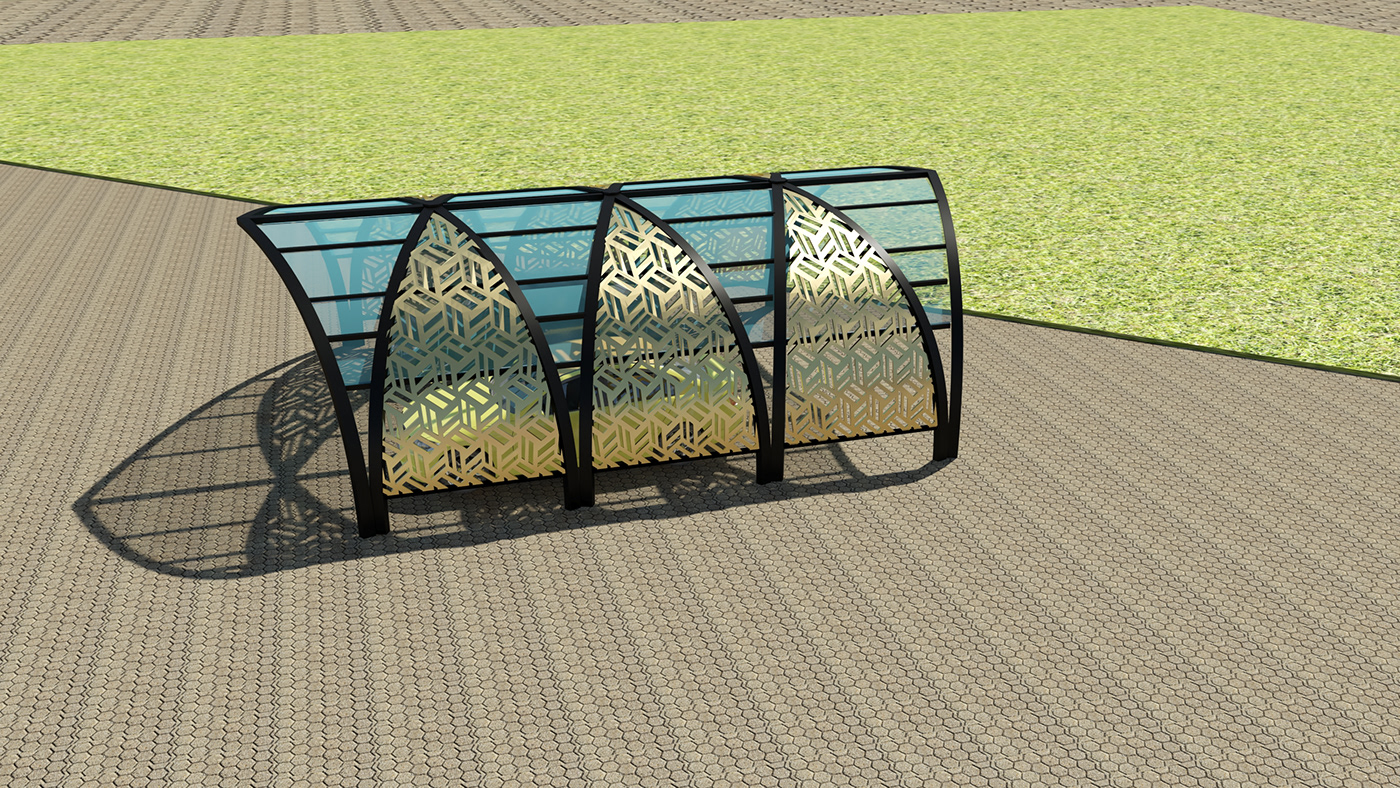 巴士站车篷设计丨Yara Samir-8