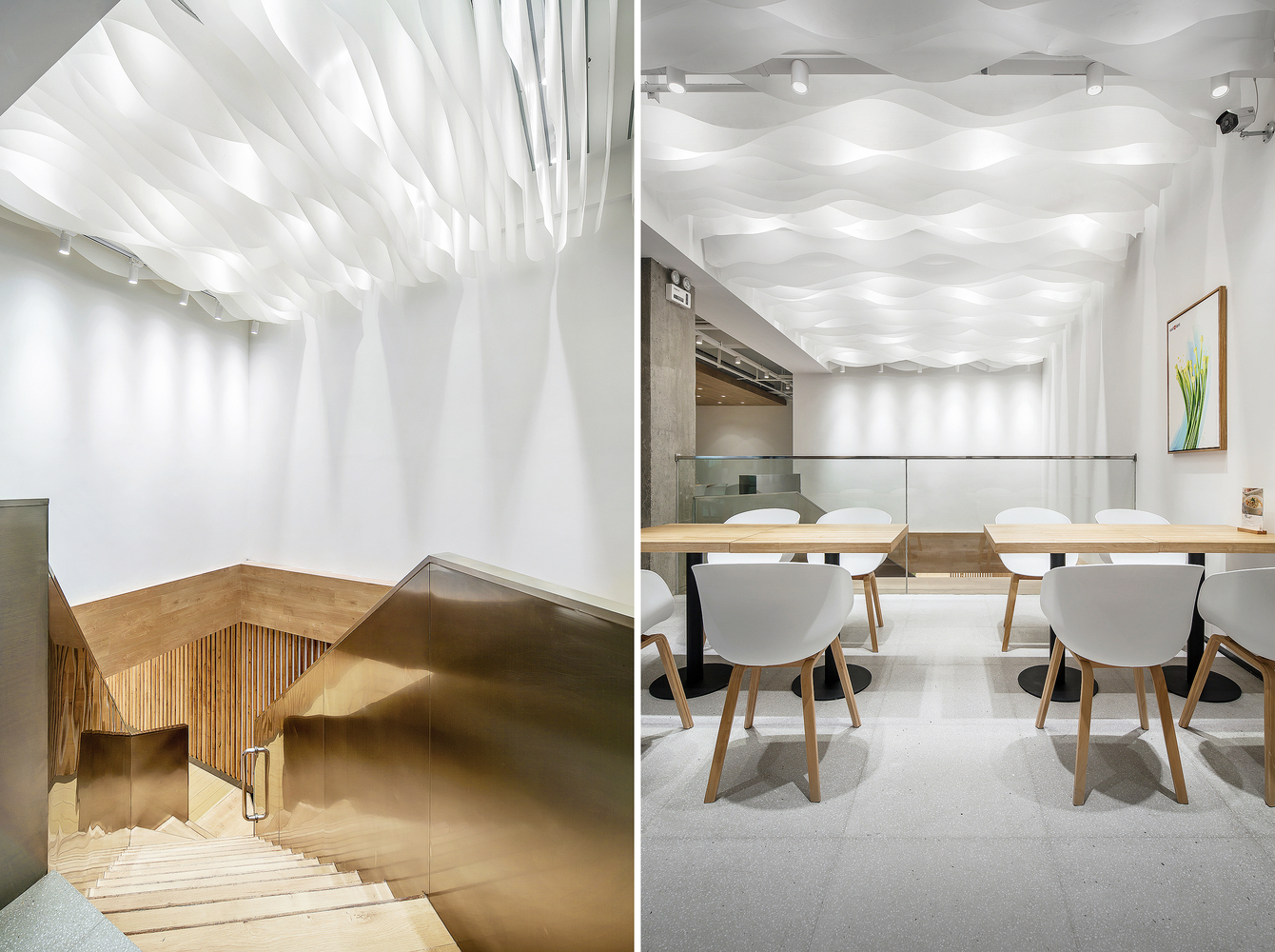 VII XII 餐厅区域设计 | 原木与半透明灯具的明亮空间-24