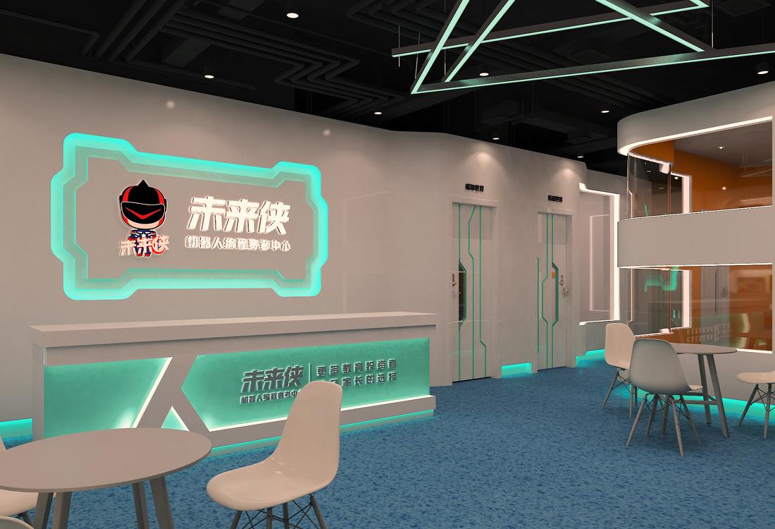 未来科技教育空间丨白色亚克力侠-3