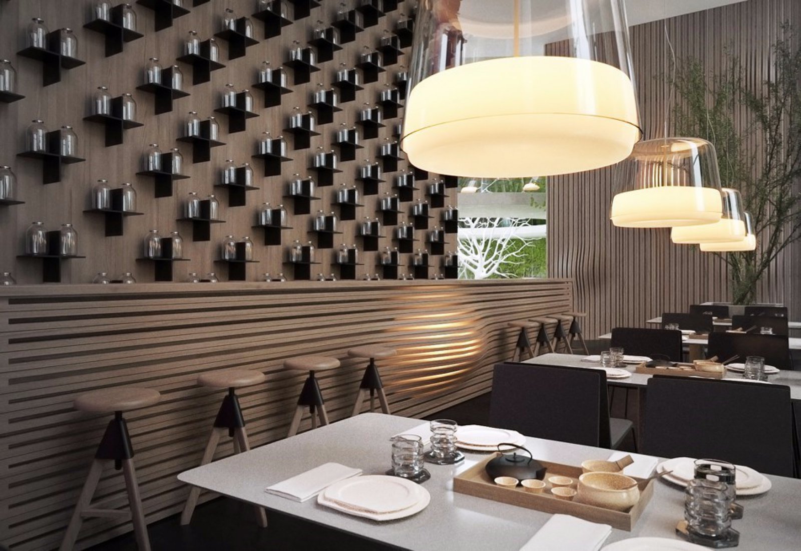 Sergey Makhno丨茶园(Tea Garden)概念餐厅设计-1