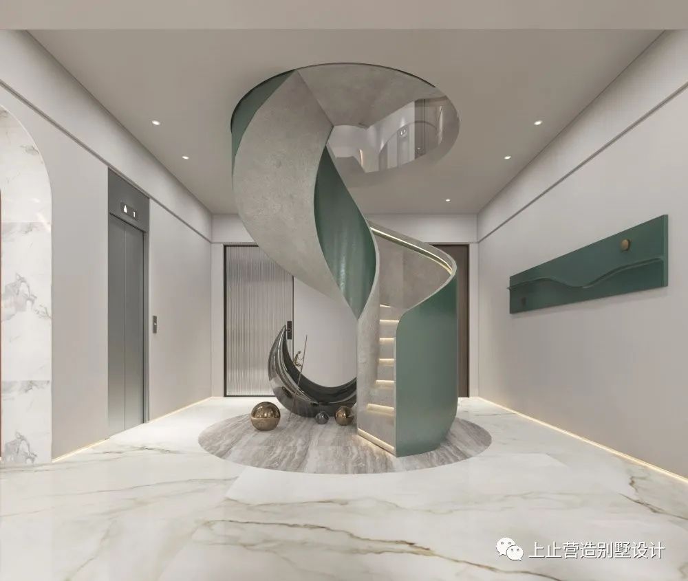 高迪曲线之美,上止营造空灵家居空间丨上止营造别墅设计-12