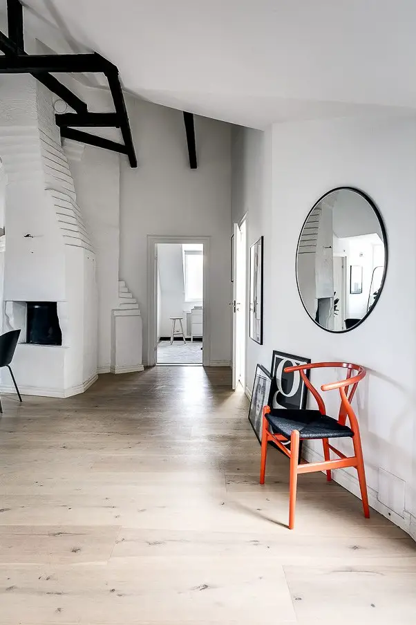 黑白极致 | 1907 年老建筑的 Scandinavian Loft 设计-17