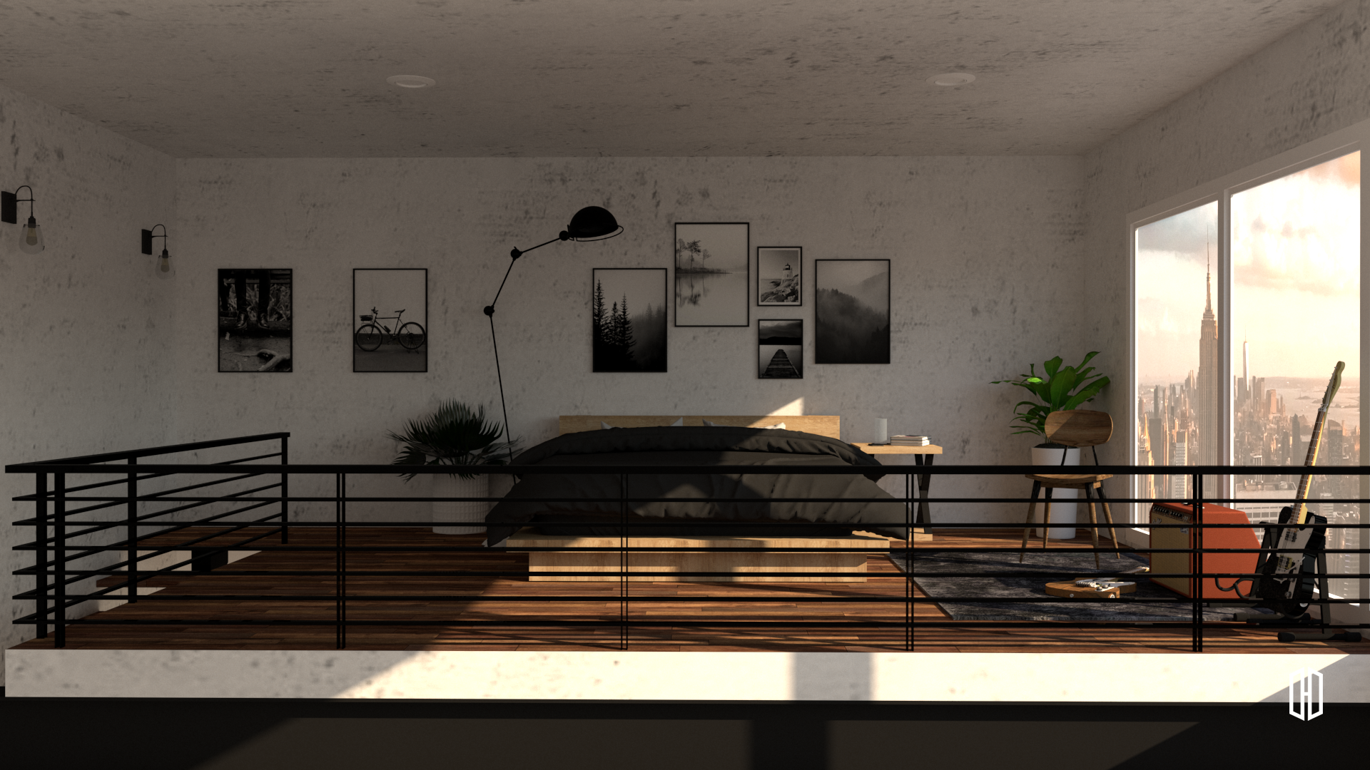 阁楼公寓卧室丨Mira Rachma  Titik Hilang Design-5