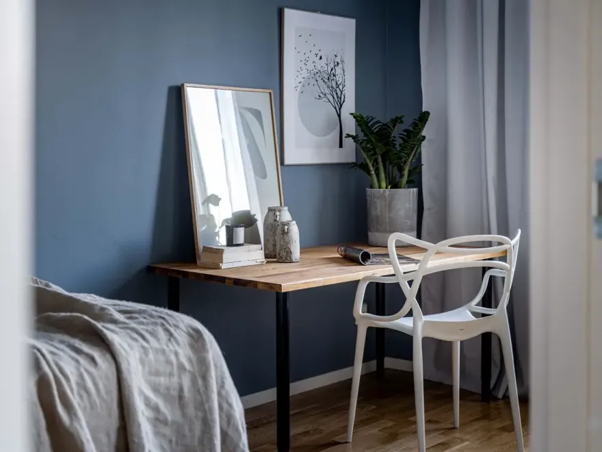 现代一居室公寓巧妙运用半玻璃墙设计-12