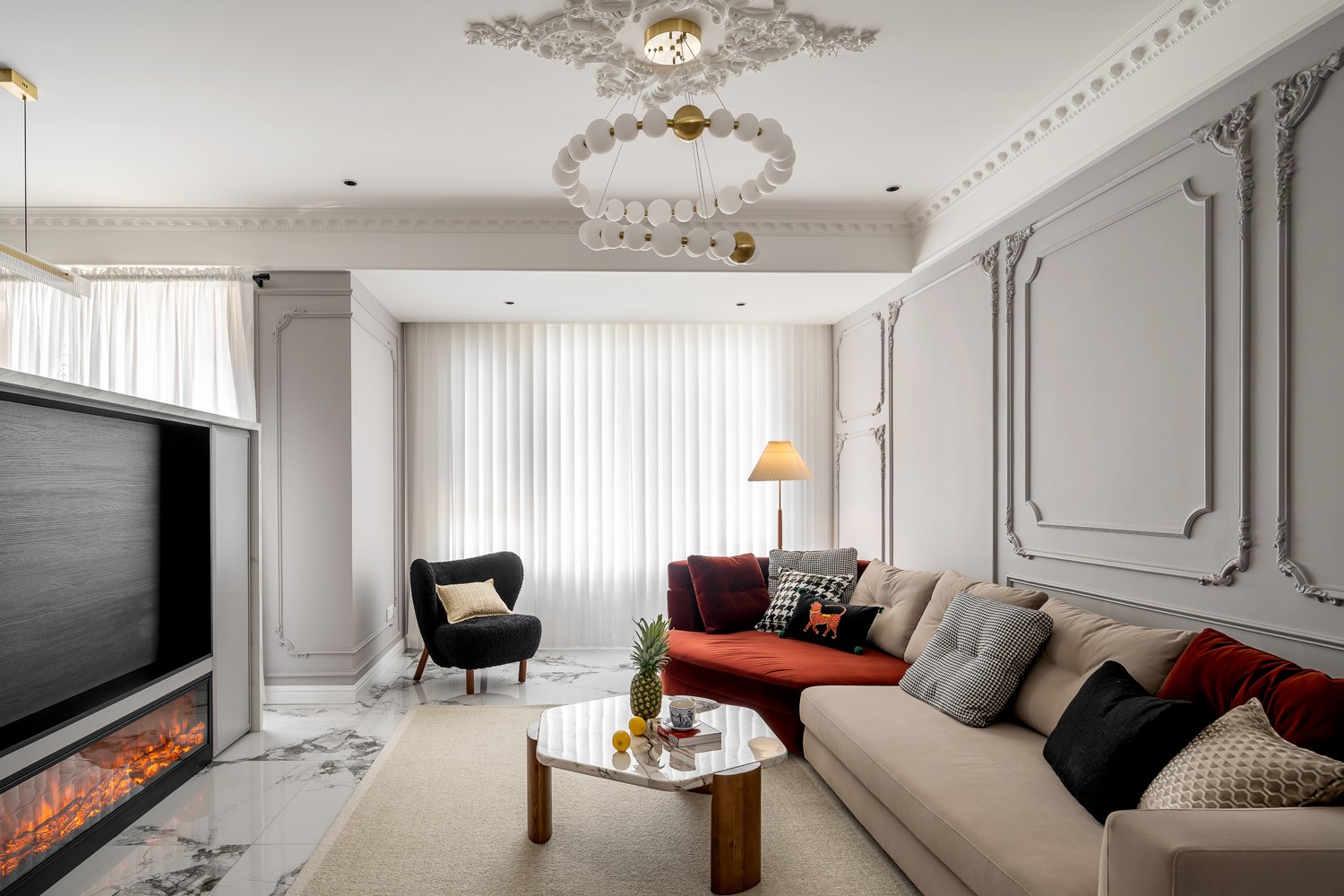 240 平法式混搭家居设计丨中国重庆丨琢信装饰-5