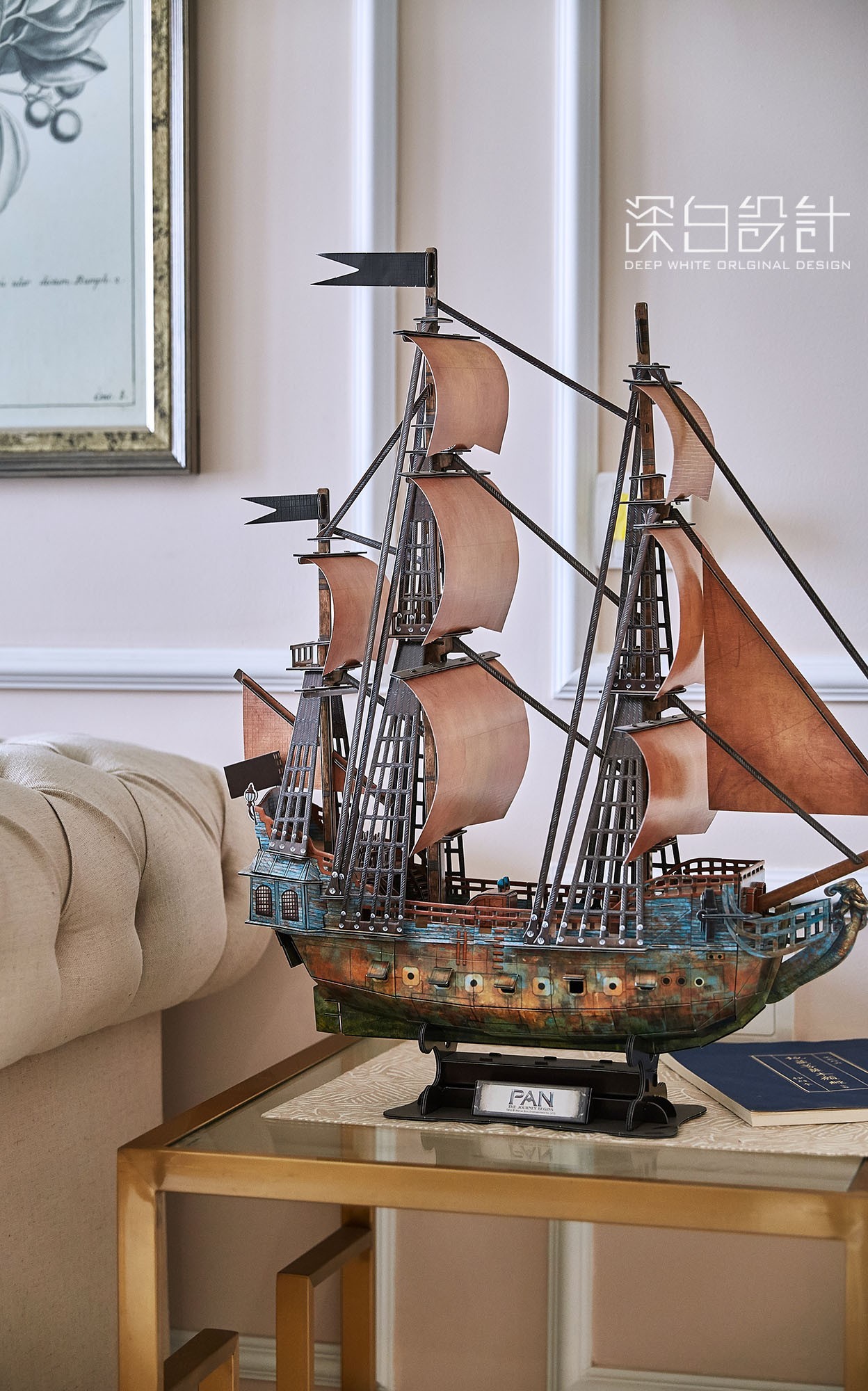 天津 90 平米美式休闲家居设计，浪漫雅致的中西合璧-15