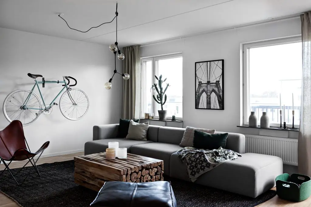 瑞典乌普萨拉灰色皮质公寓 | 典型的斯堪的纳维亚风情-4