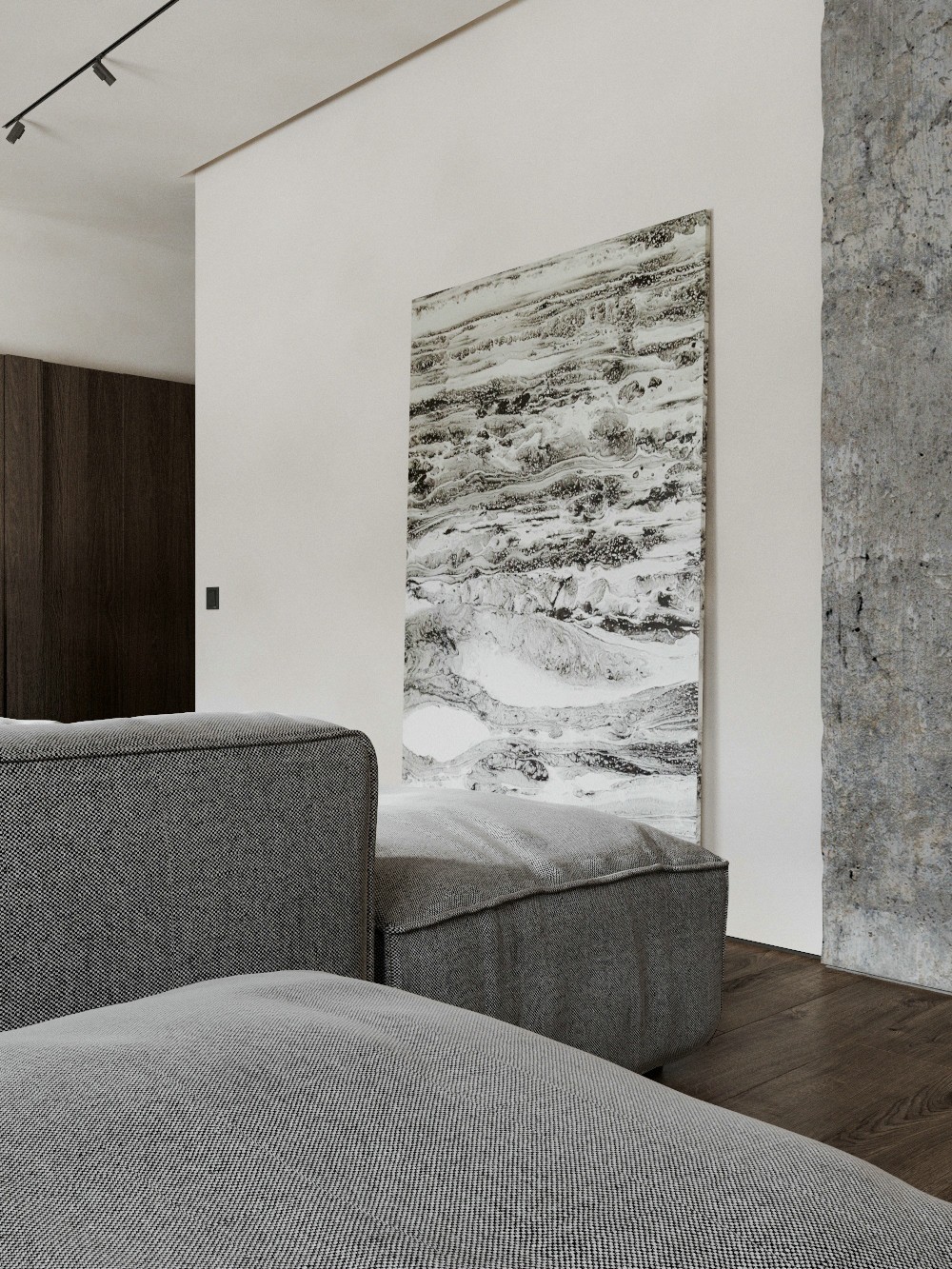 胡桃木与高级灰简约小家设计-6