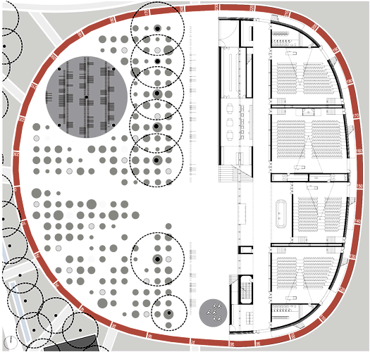 O 楼 学院楼

注：这里gebouw可能是荷兰语等语言中建筑、楼的意思，O推测是该建筑的编号之类，faculty building常见意思是学院楼  丨比利时安特卫普-4