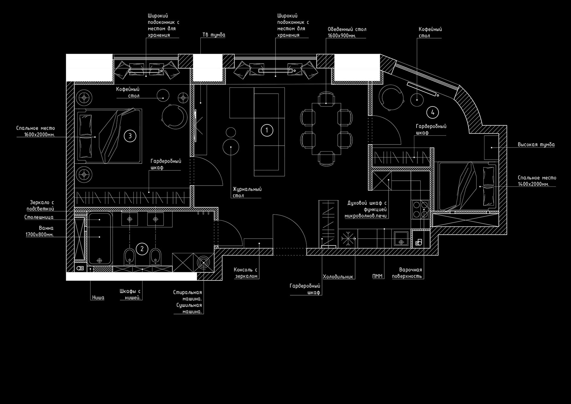 68㎡小空间公寓设计 打造出现代家居新时尚！-0