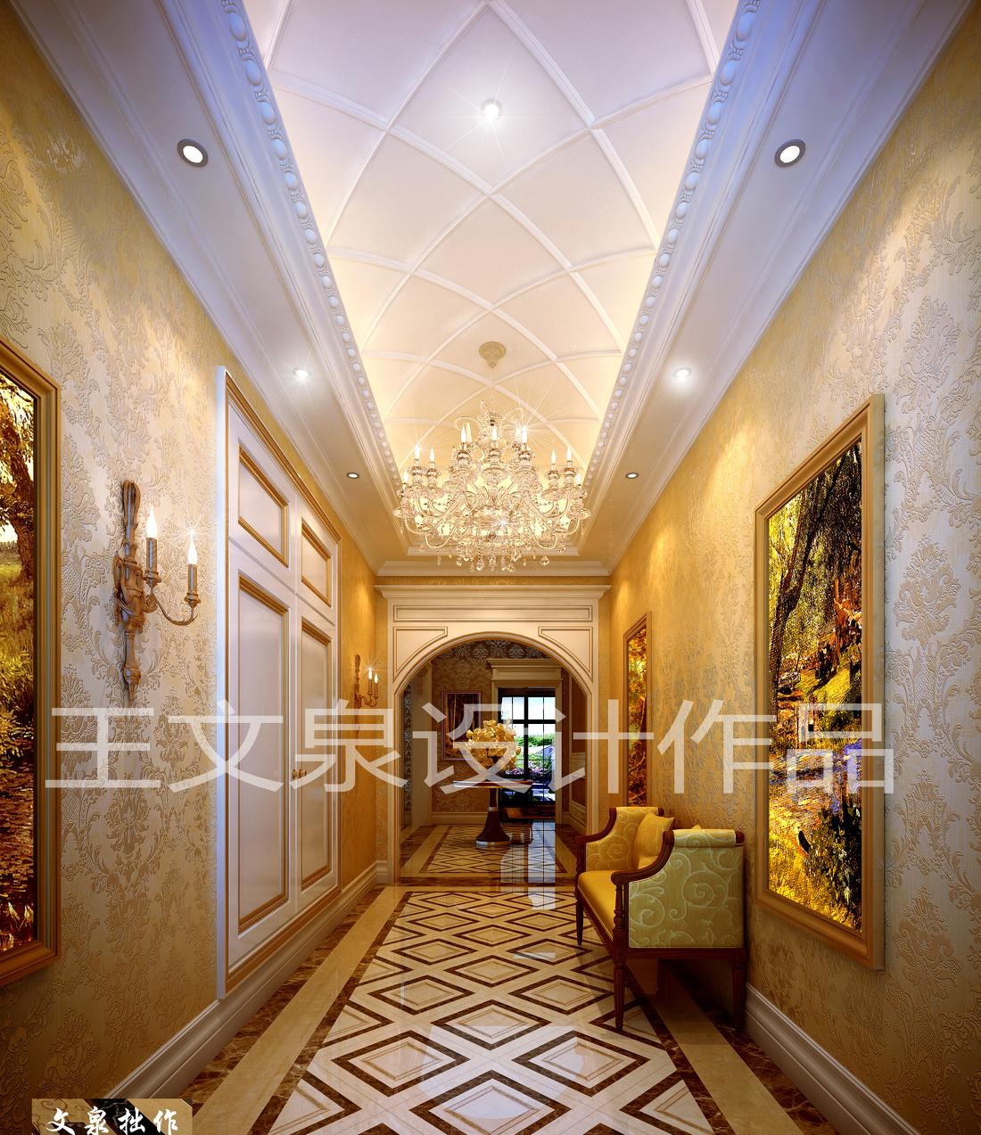 
法式欧式新中式别墅设计作品王文泉16 -2