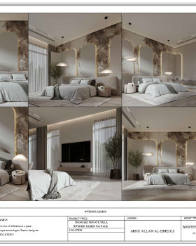 master bedroom interior shop drawing