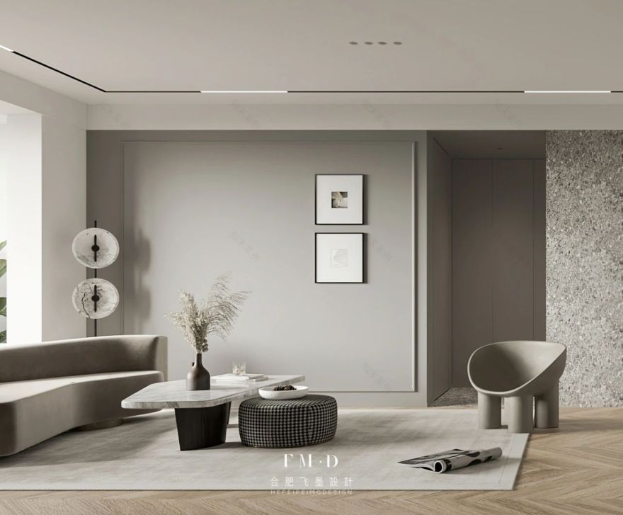 合肥飞墨设计新作 | 120㎡现代混搭风家居,打造优雅三代同堂生活-34