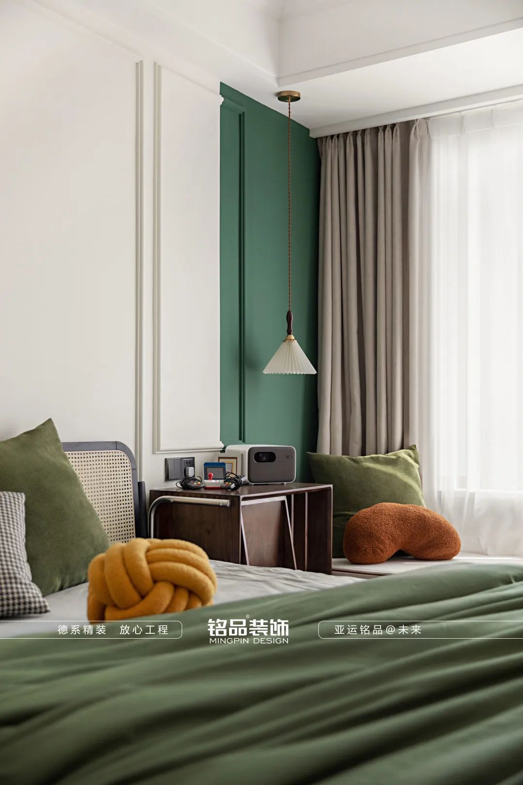 墨绿奶油的邂逅 · 95 后美女教师的复古之家丨铭品装饰-13