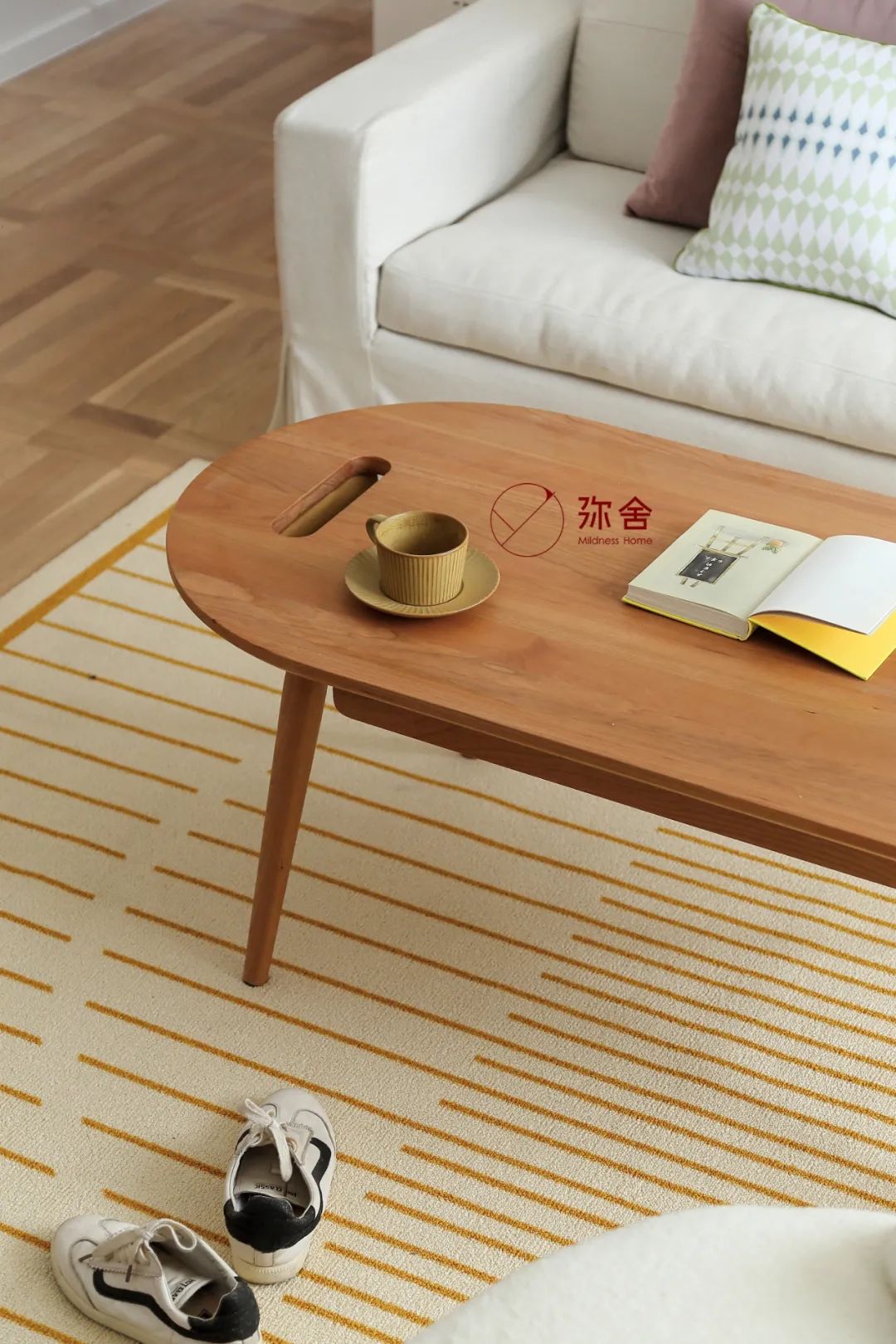 开放式客餐厨、滑滑梯儿童房组成暖暖的原木日系家-33