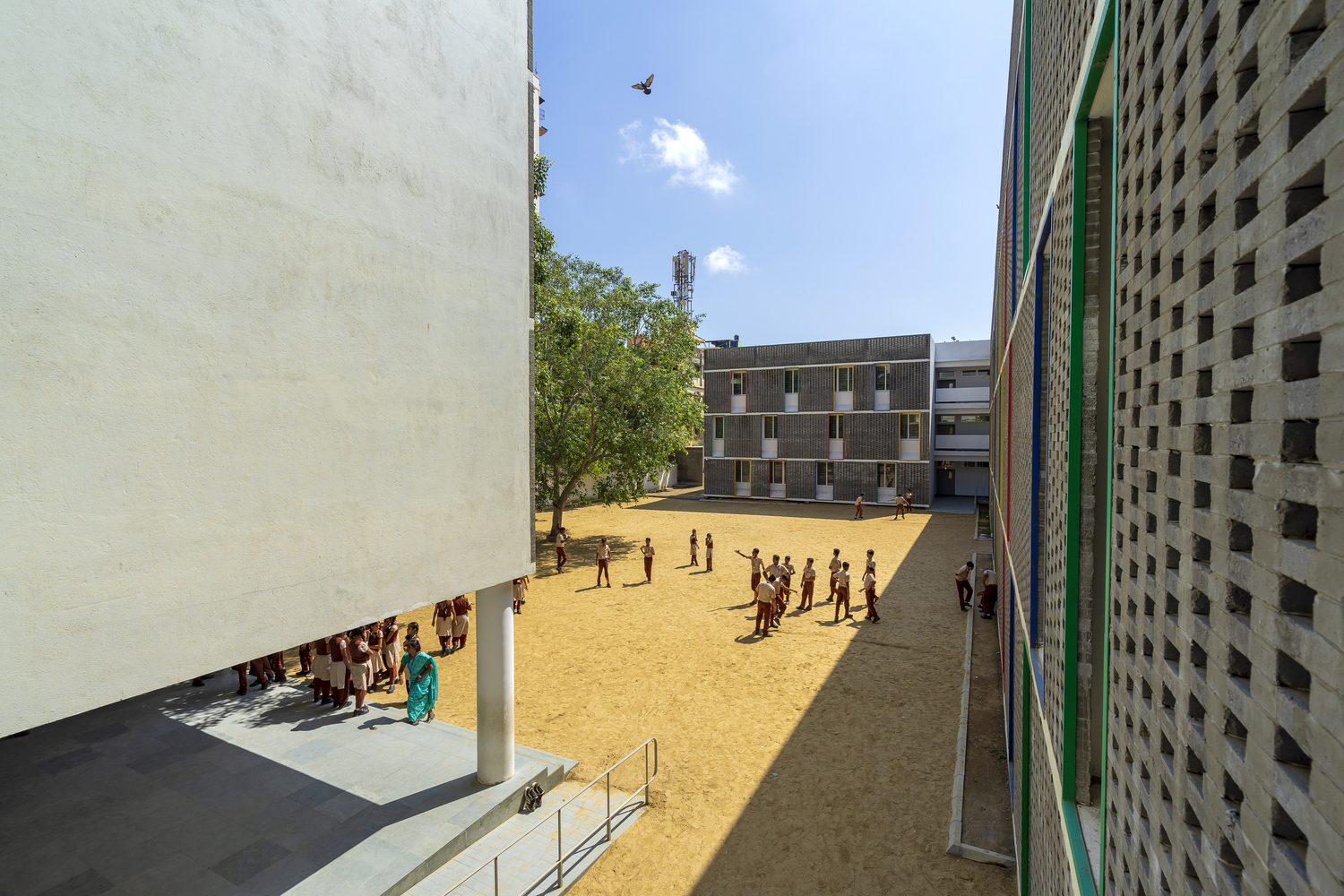 印度马哈里希 Vidya Mandir 学校丨印度金奈丨KSM 建筑事务所-43