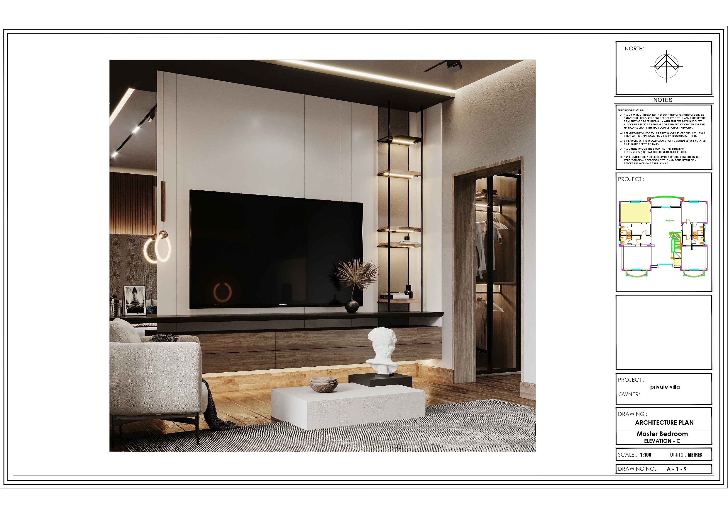 Shop drawings for Bedroom-5