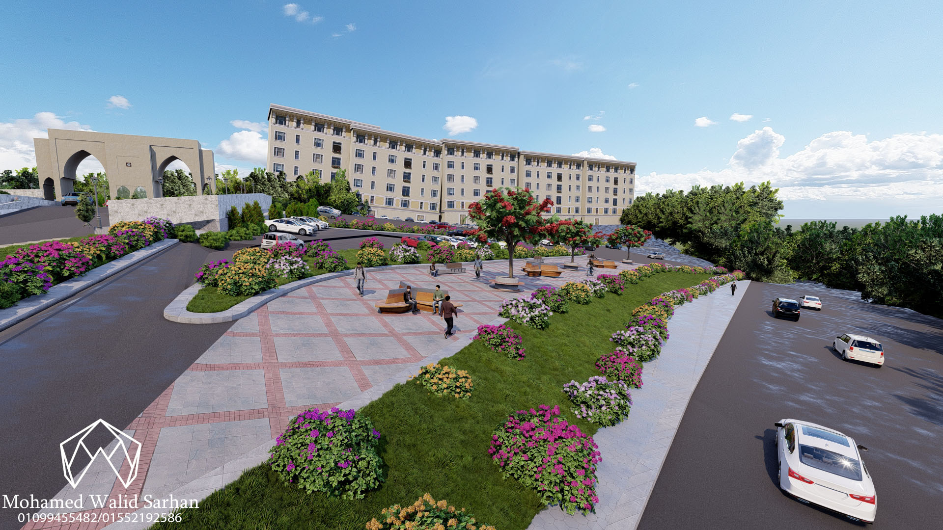 Landscape of a university in Jordan-26