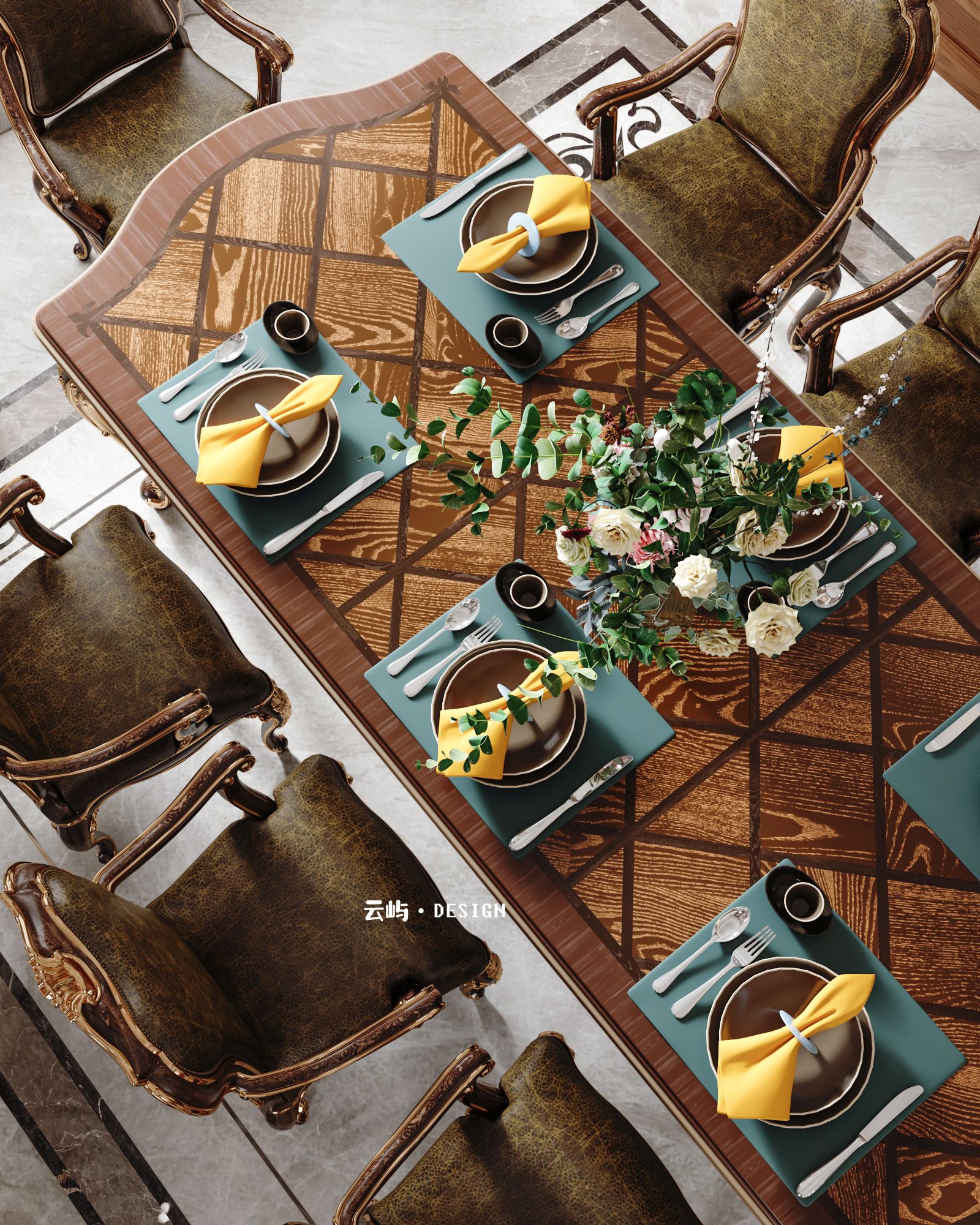 现代轻奢大平层,美式合集-32