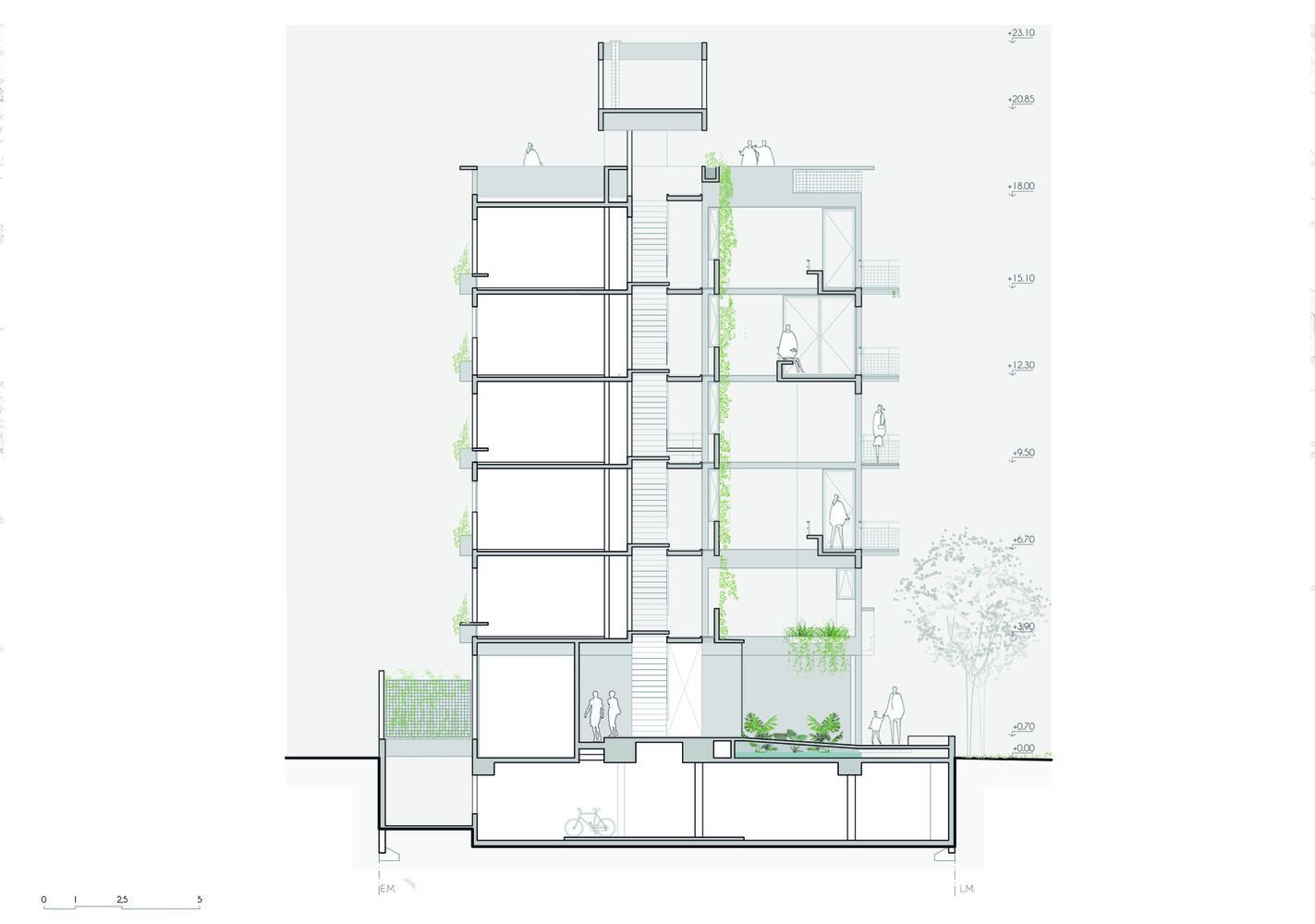 阿根廷 Ocampo 建筑 · 旋转式公寓设计丨阿根廷布宜诺斯艾利斯丨Estudio Morton 51st-53