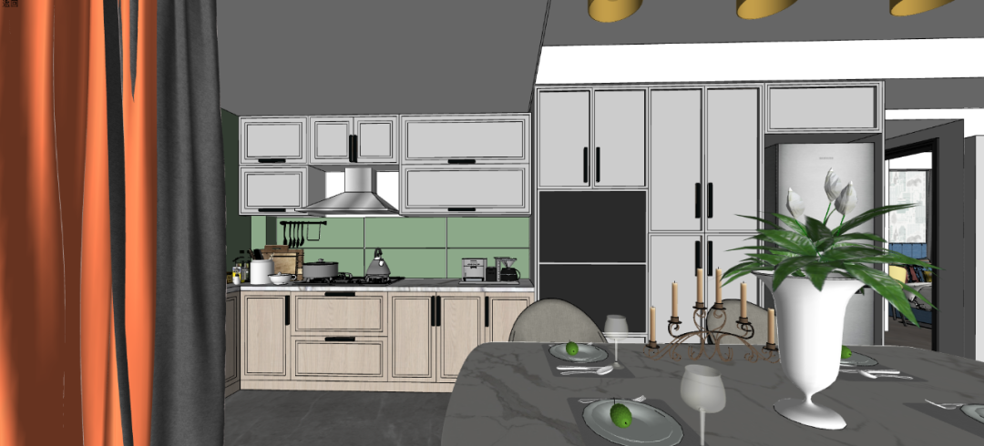 90㎡现代极简鑫利家园，Kaws 新家的空间艺术-49