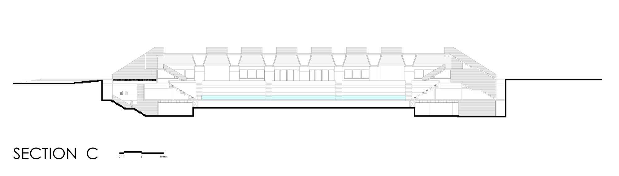 智利森林中的圣乔治学院体育馆-5