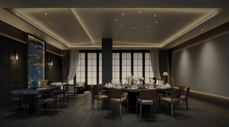 私人会所 东方极简韵味碰撞丨中国南京丨璞云空间设计-15