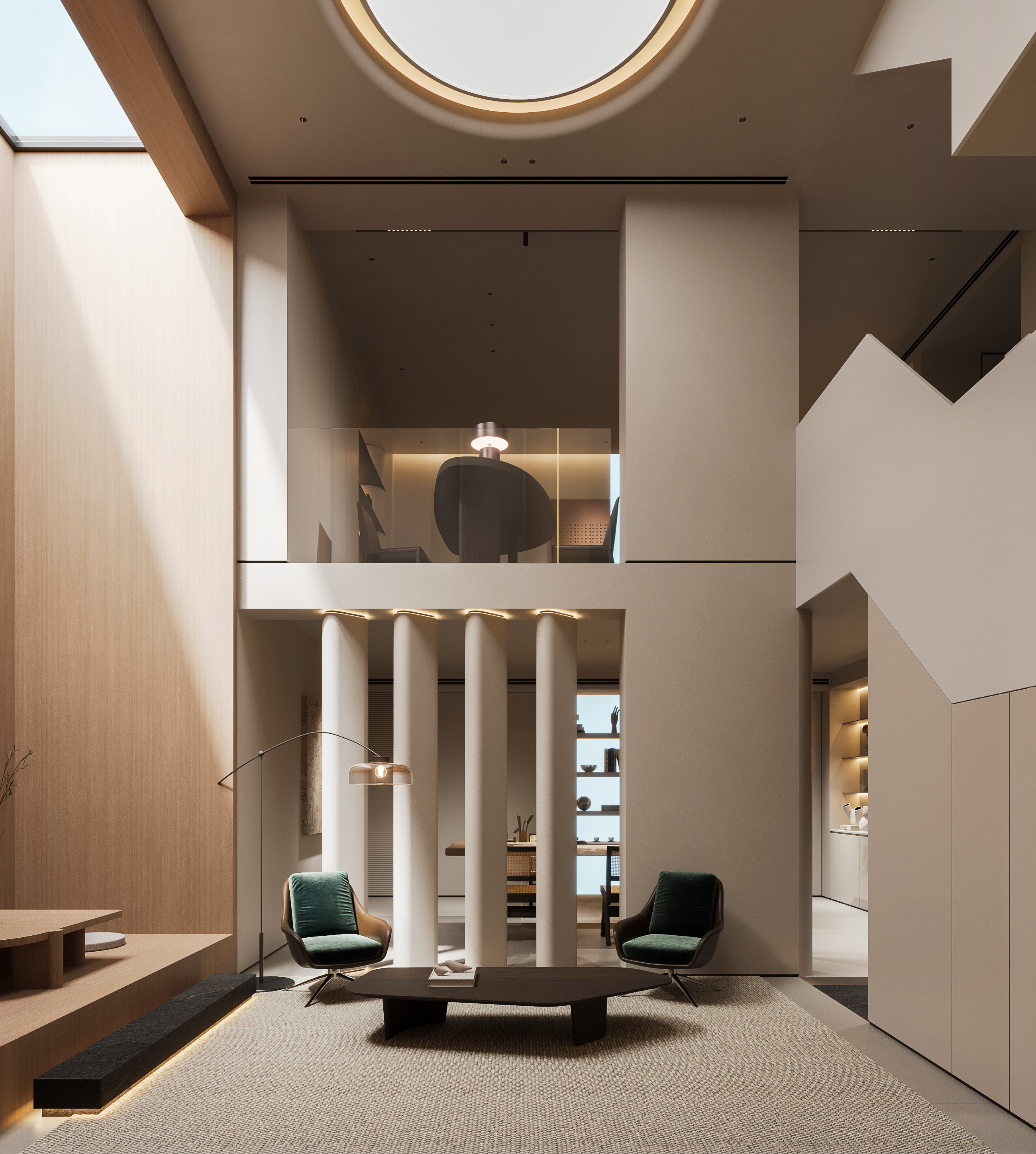 现代挑空别墅-未来效果图-1