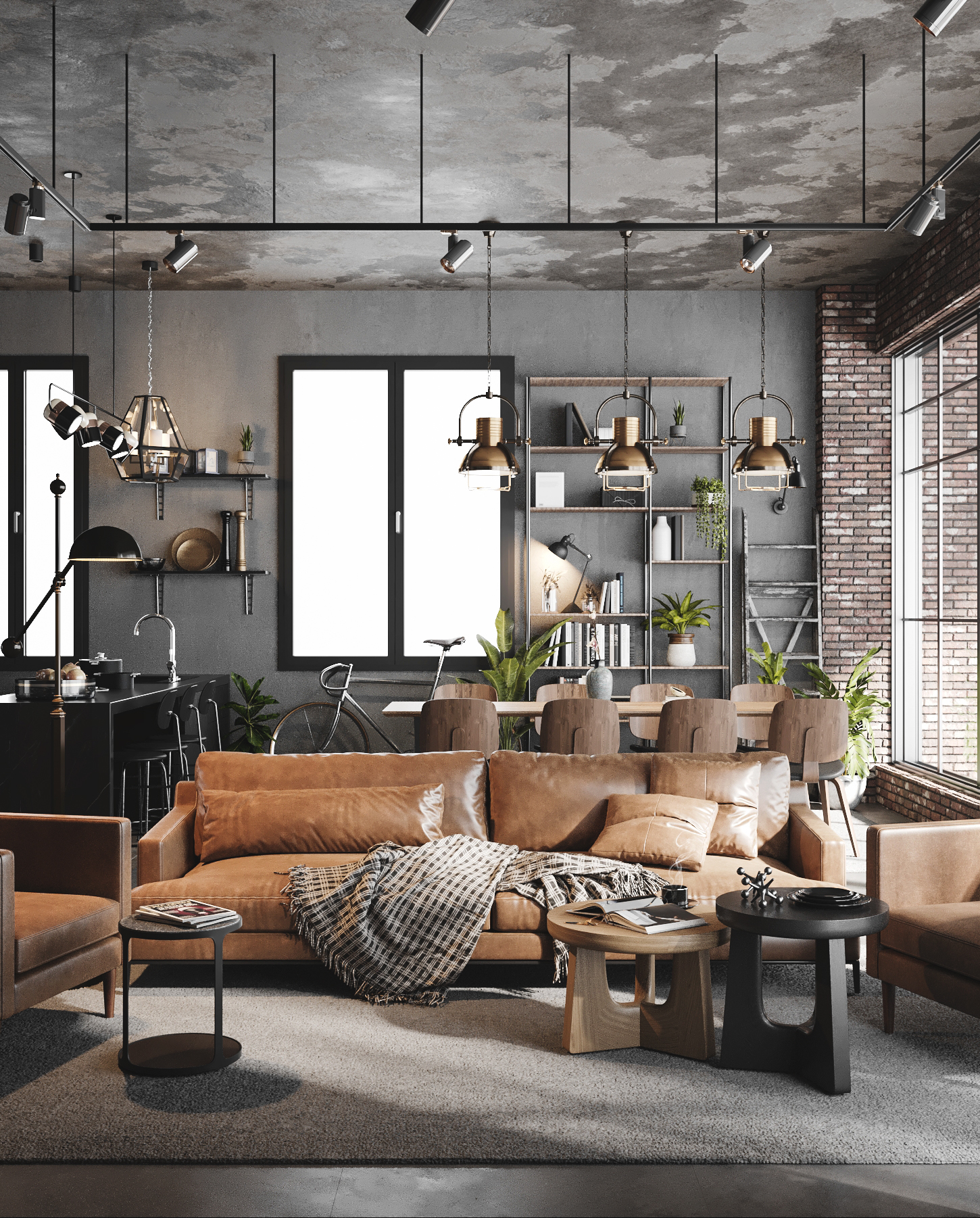 工作室工业风格丨Youssef Mohamed Awad-4