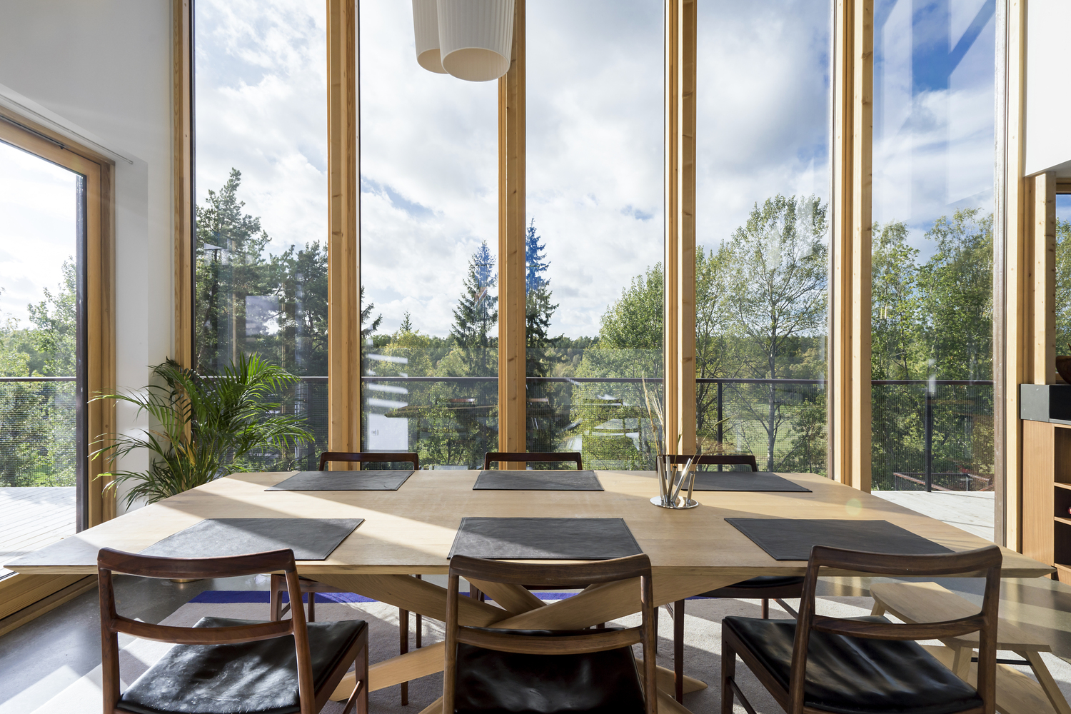 斯德哥尔摩乡村有机景观中的清晰几何建筑-33