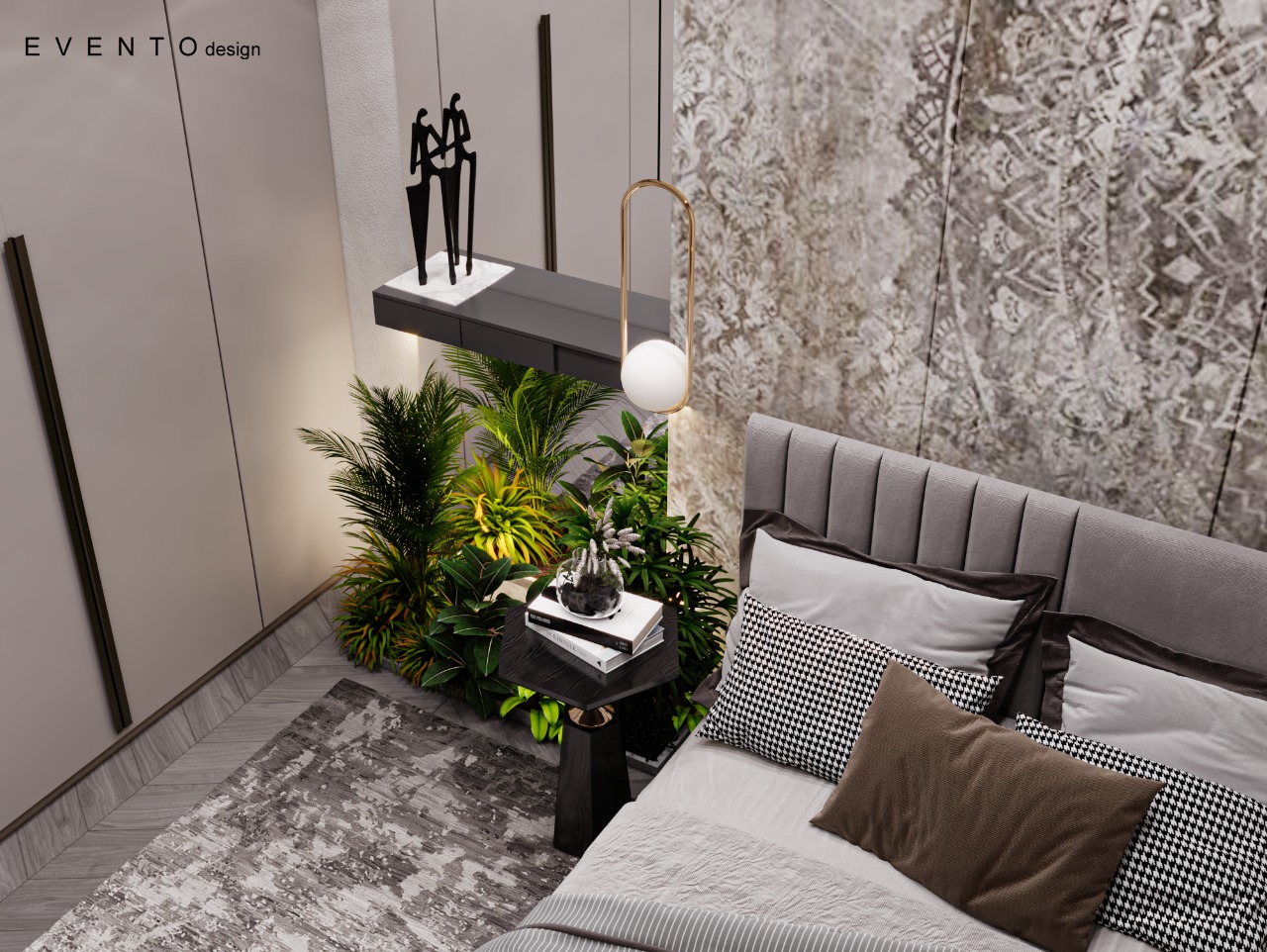 Simple modern bedroom-4