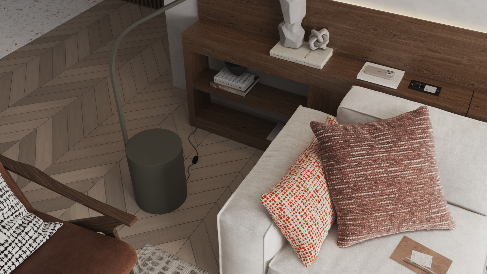 灰色和木质接待处-8