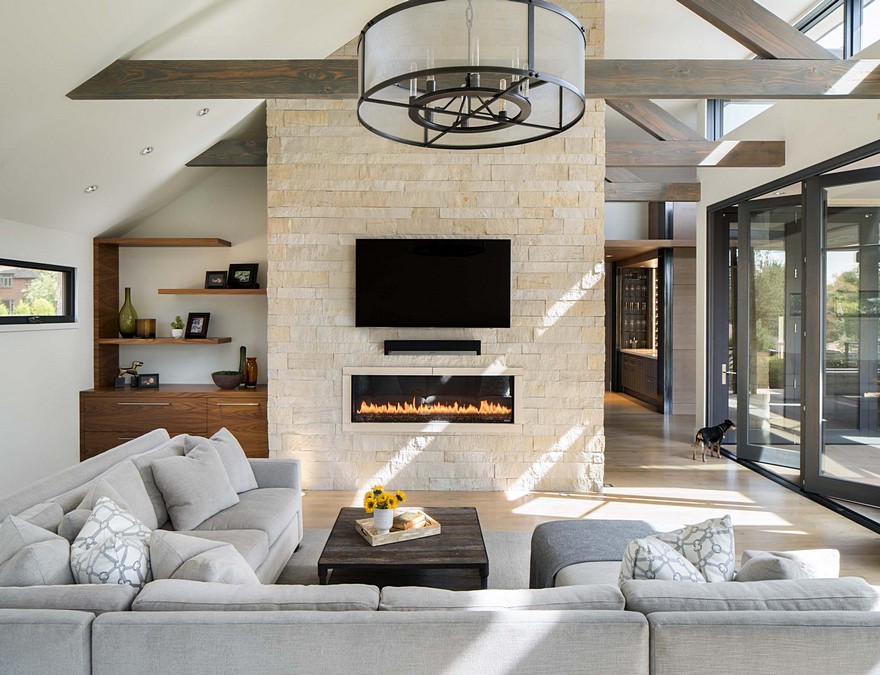 丹佛山顶现代家庭宅-11