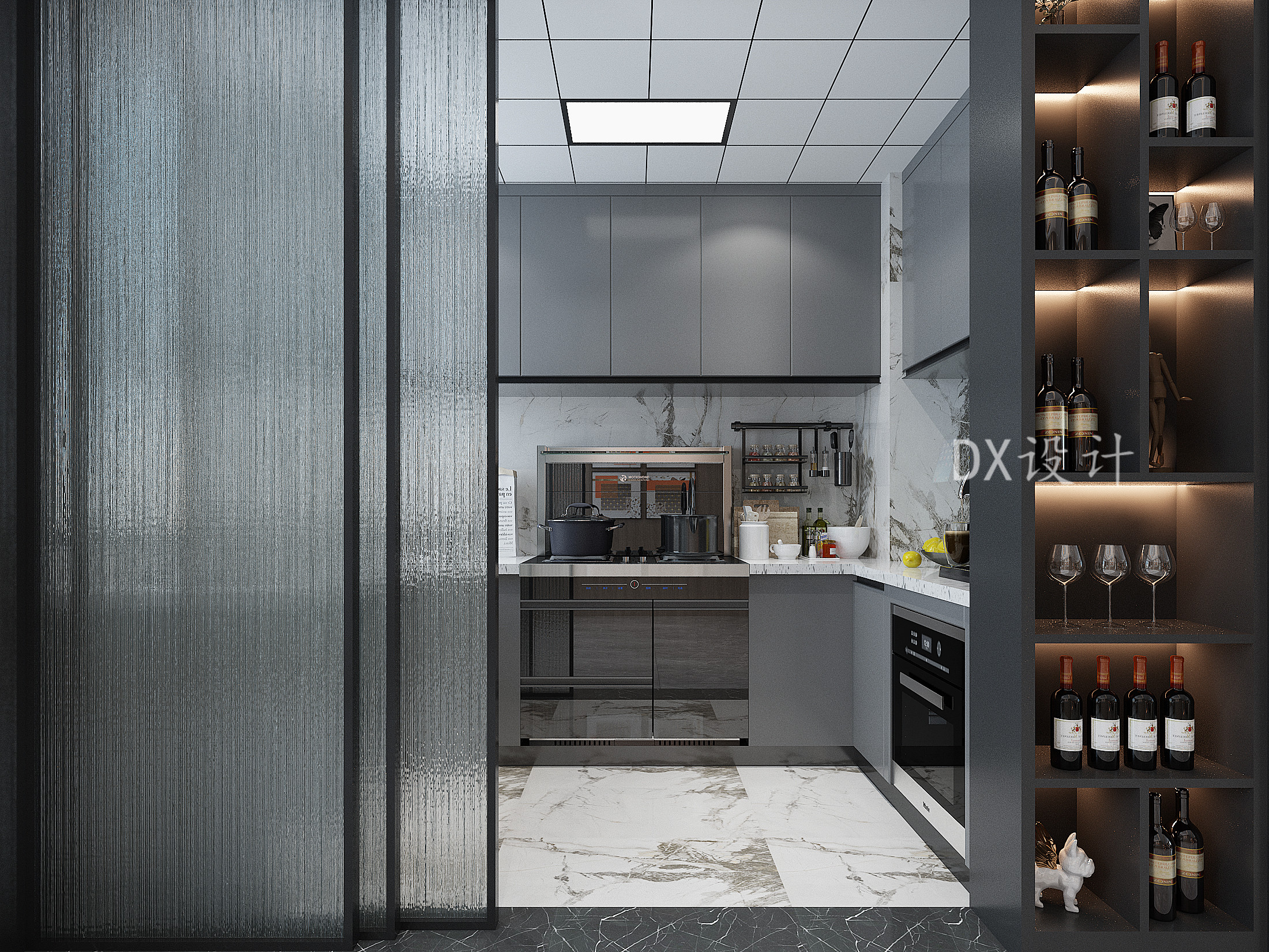 现代轻奢平层设计丨原创作品-10