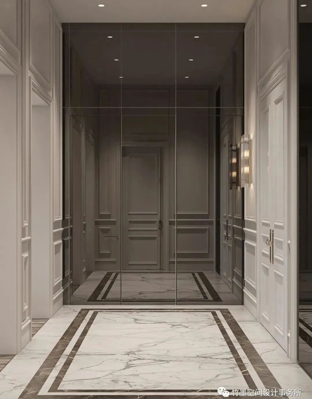 法式轻奢之美·竹墨空间设计事务所 200㎡艺术住宅-17