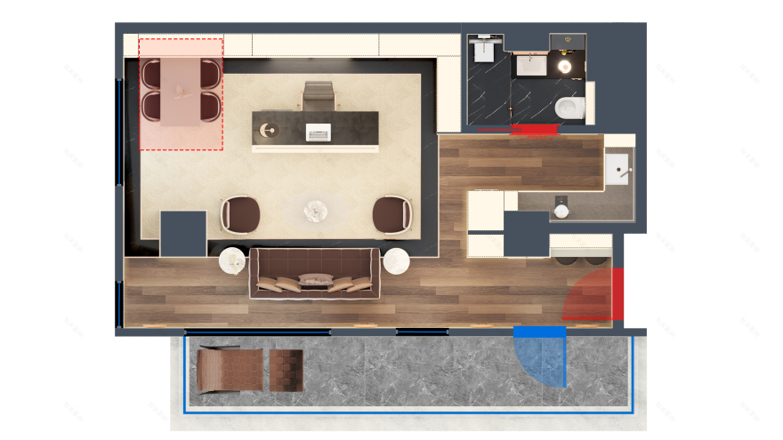 家庭工作空间区域丨土耳其安卡拉-27