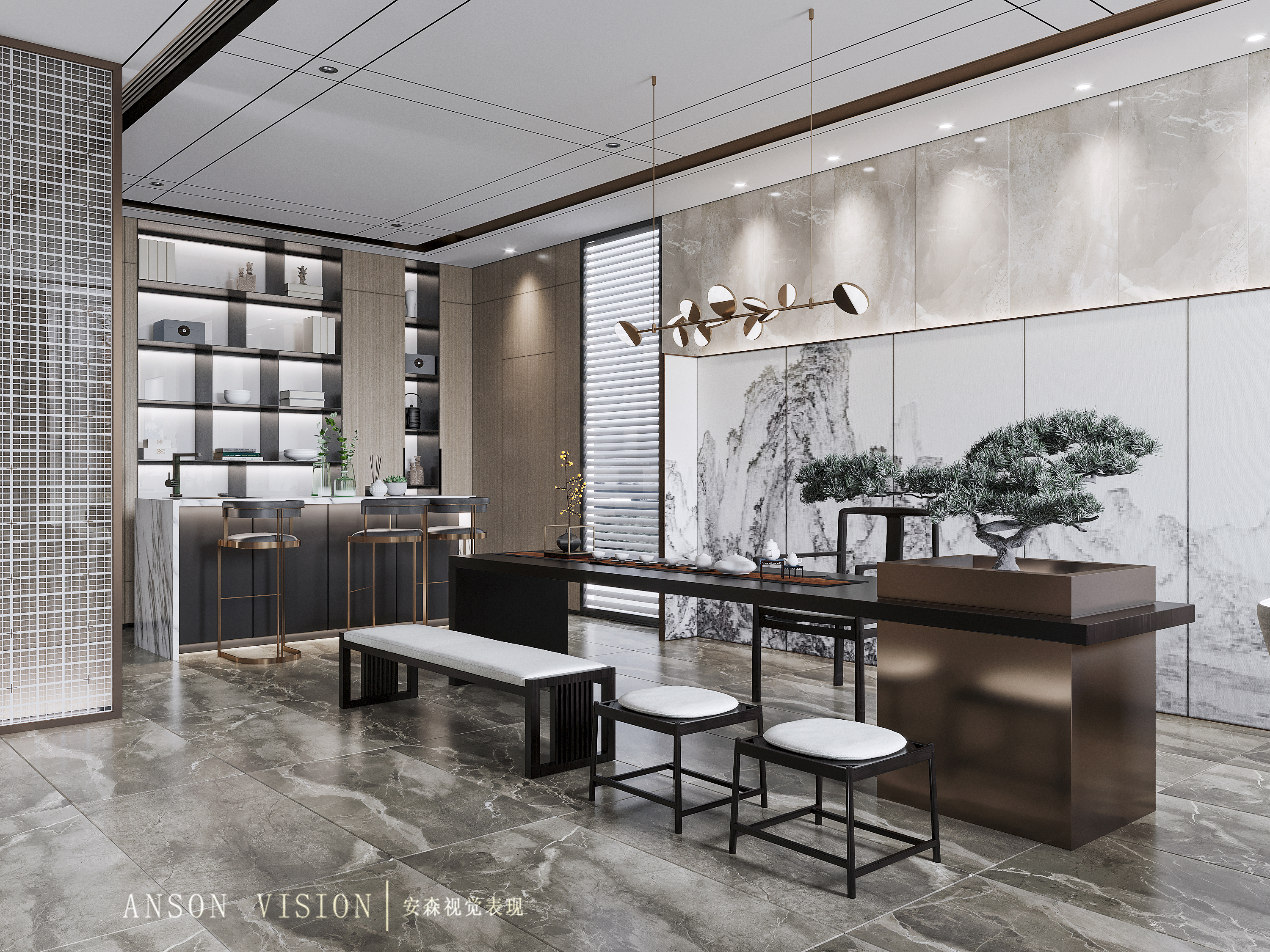 高山流水 新中式别墅-5