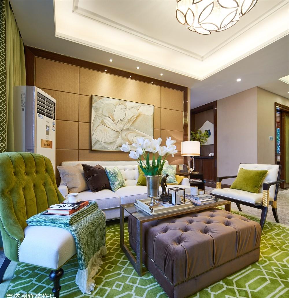 百搭园装饰丨样板间丨惠阳恒大棕榈岛G- A户样板房：静谧舒适-1