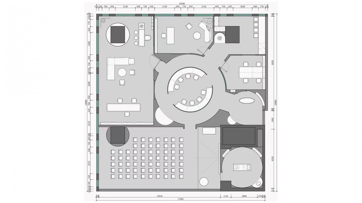 化妆品办公空间设计丨山东集致空间设计有限公司-16