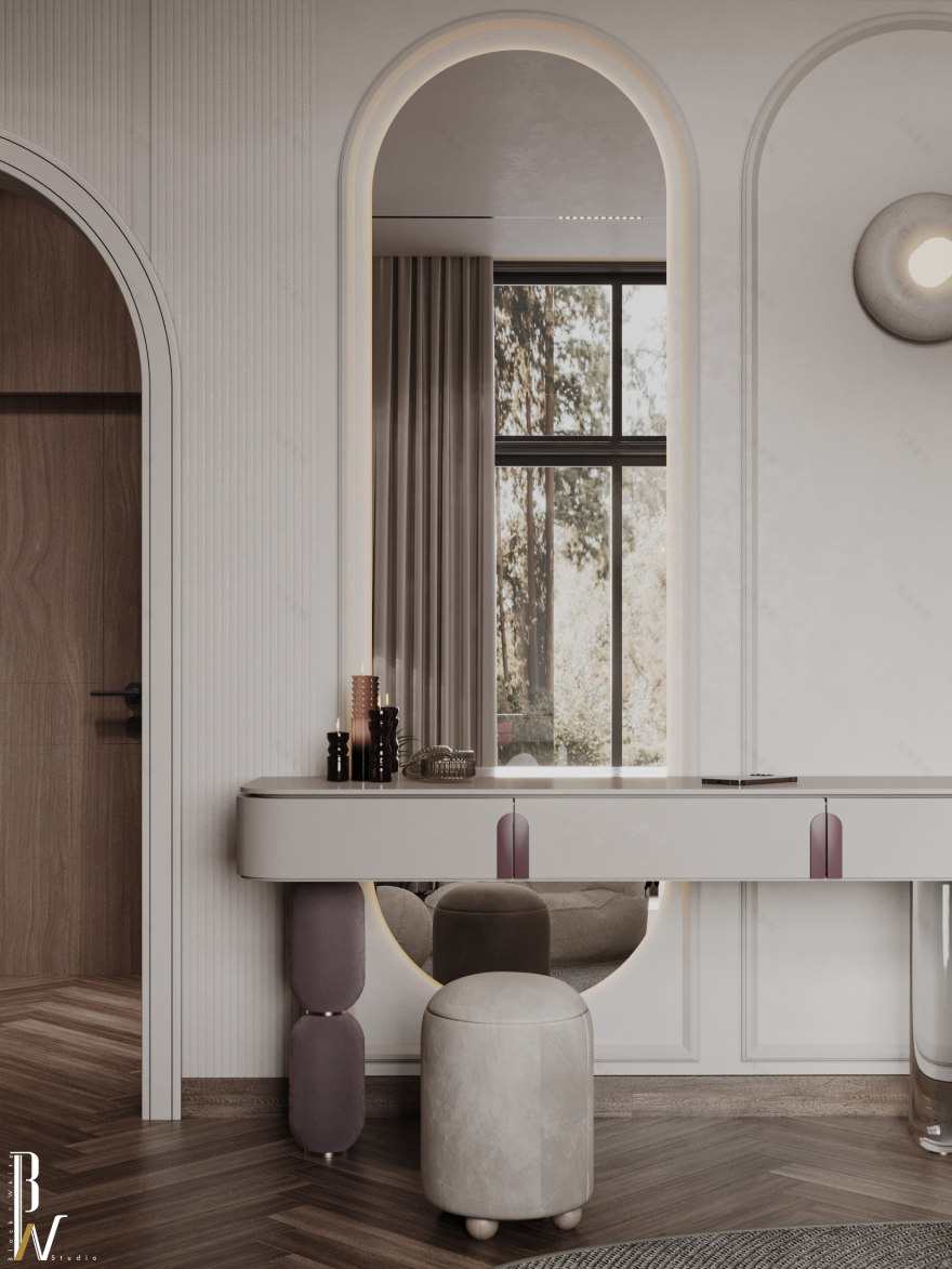 女孩卧室设计丨Black N White-12