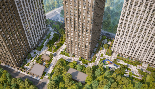 ЖК «1й Нагатинский»景观美化项目丨俄罗斯莫斯科丨Бюро А4-19