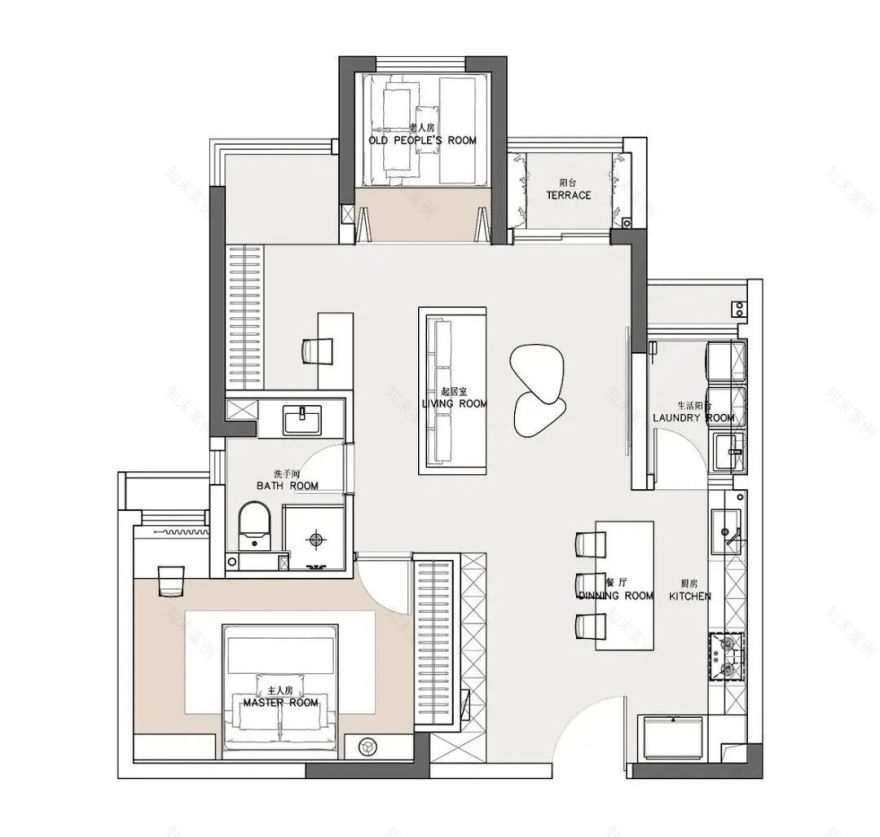 重庆壹号湖畔 85㎡现代法式浪漫私宅丨中国重庆丨KD 室内设计事务所-23