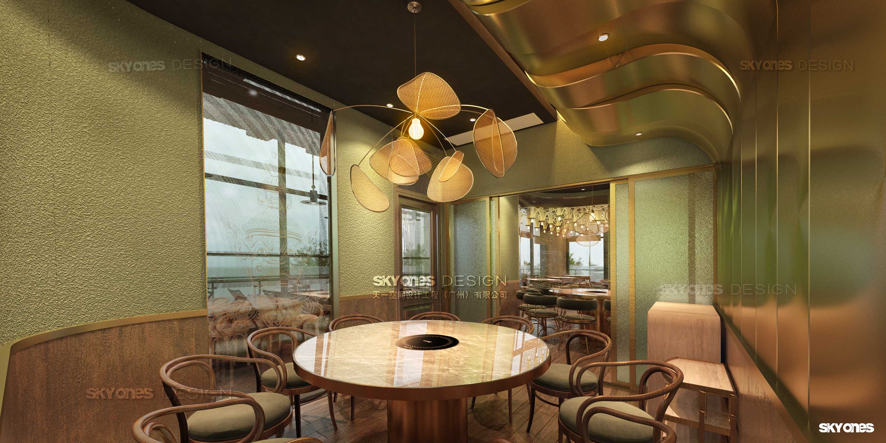 燃泰泰式火锅餐饮系统空间设计丨SKYONES-44