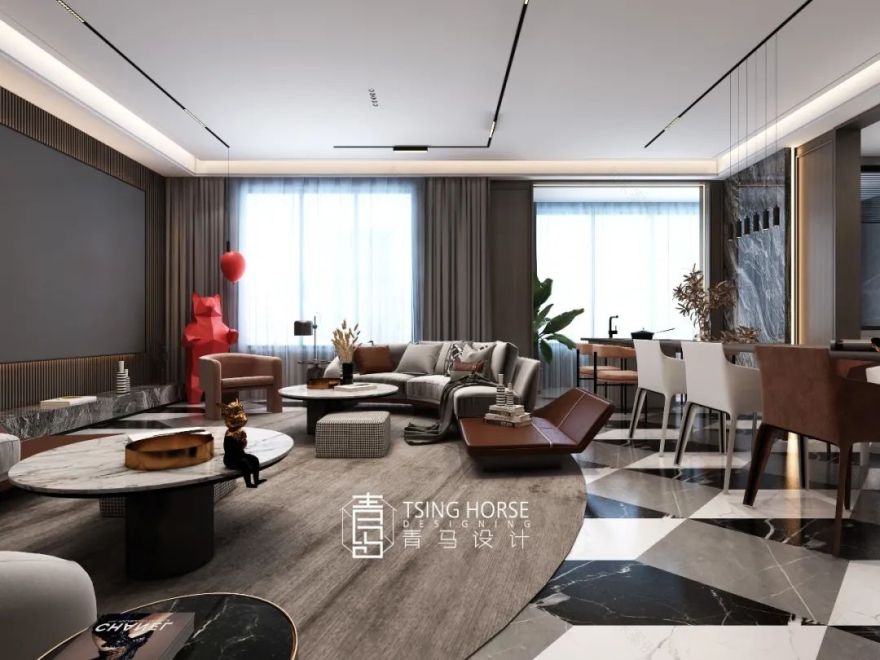 南湖玖号院 240㎡现代轻奢,摩登舒适共舞-60