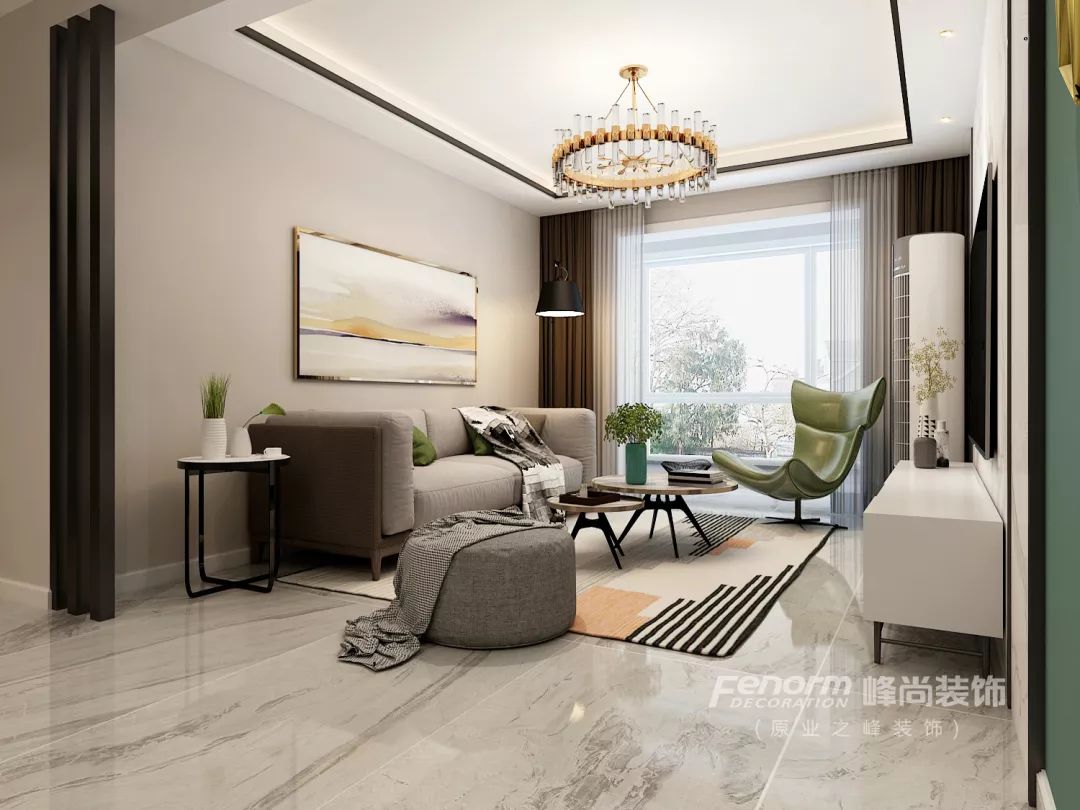 84㎡旧房翻新变 120㎡现代风,峰尚装饰王中英案例赏析-35