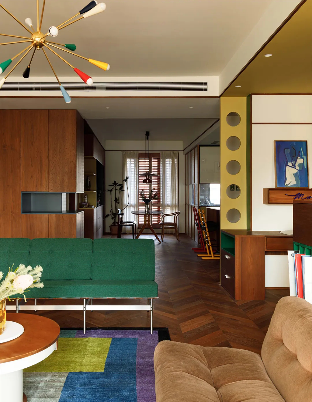 臻溪空间设计|中古加点色彩,形色兼备,丰盈有趣!丨中国上海-55