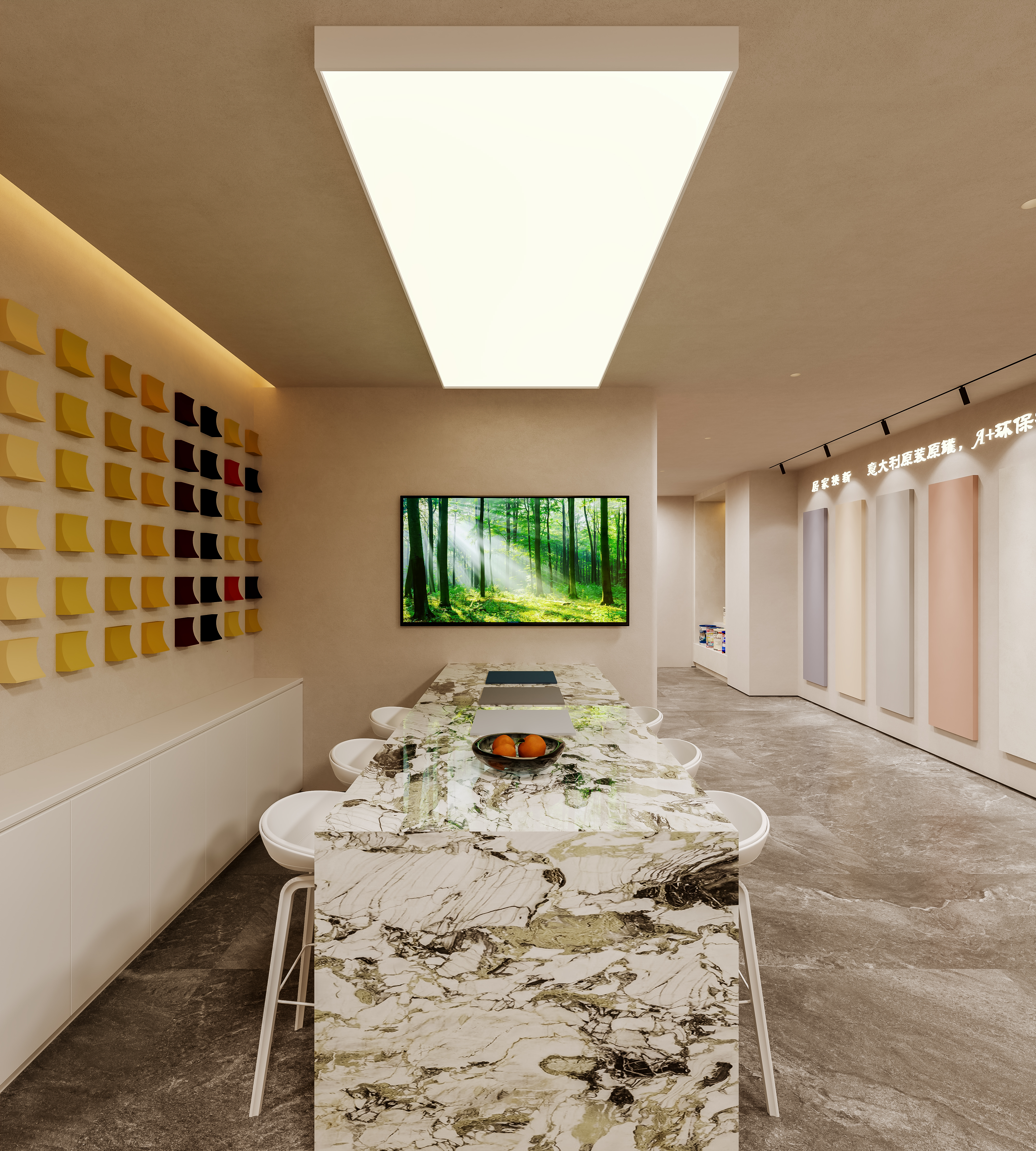 现代艺术涂料展厅,上海卡乐意艺术漆展厅丨中国上海-27