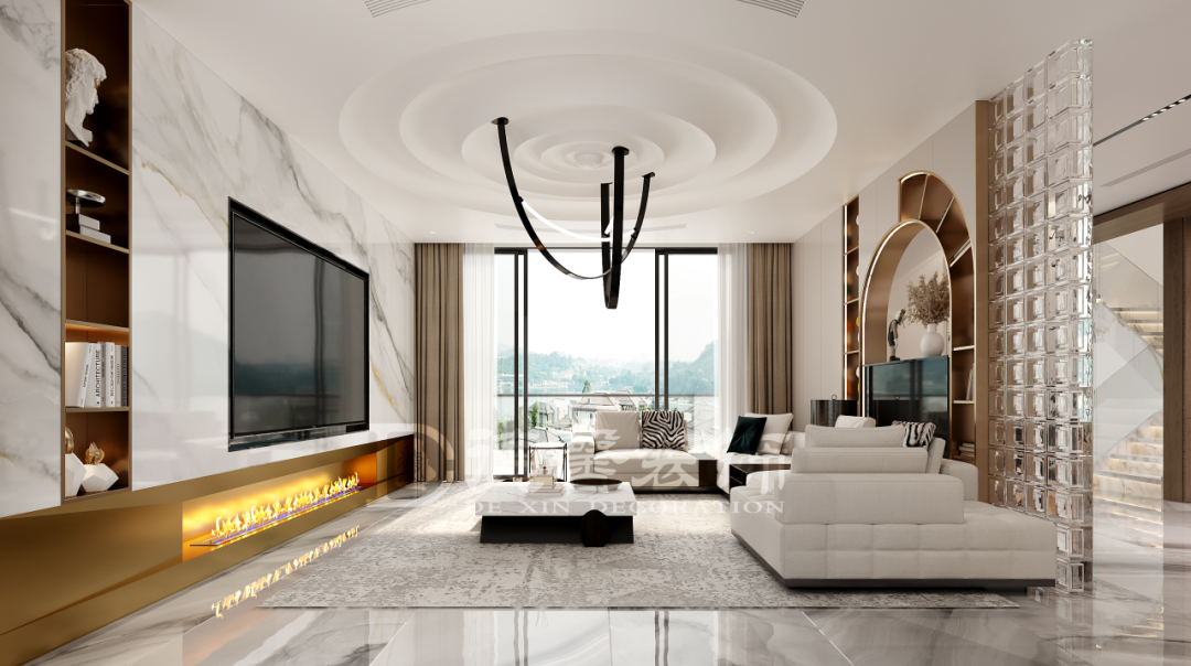 金地香山湖阅风华 · 现代轻奢别墅设计丨汤志华,周海铭-17